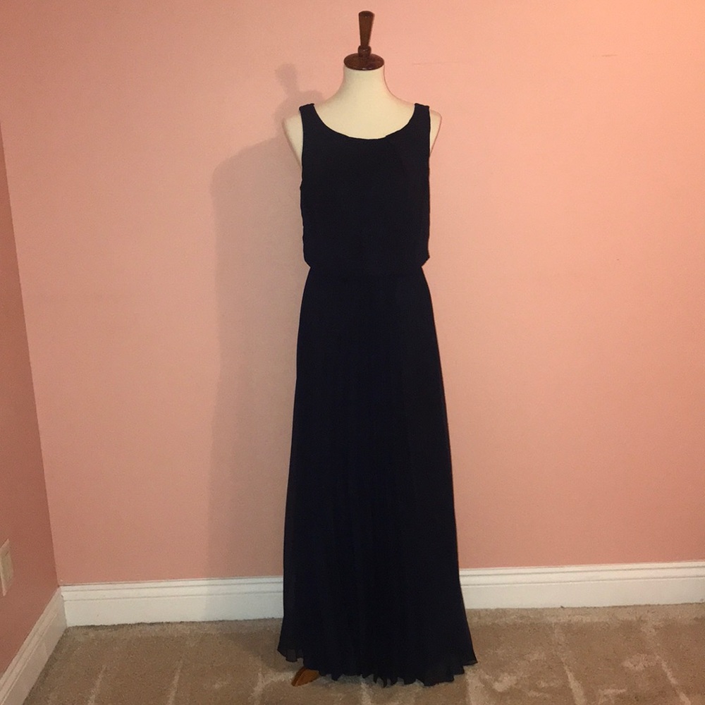 Navy blue maxi dress